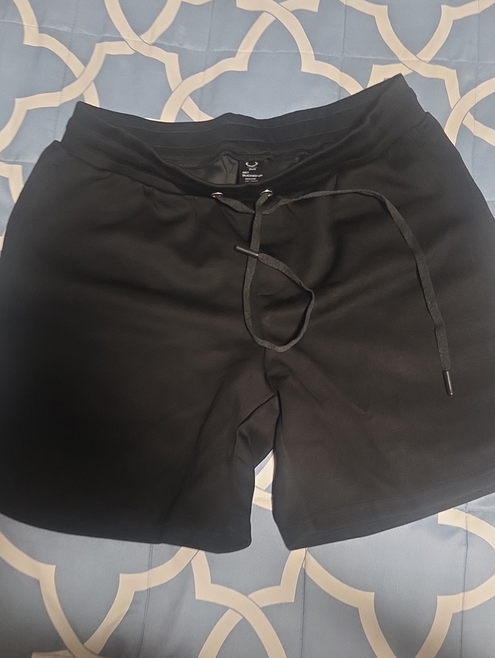 Black Men’s Drawstring Casual Shorts
